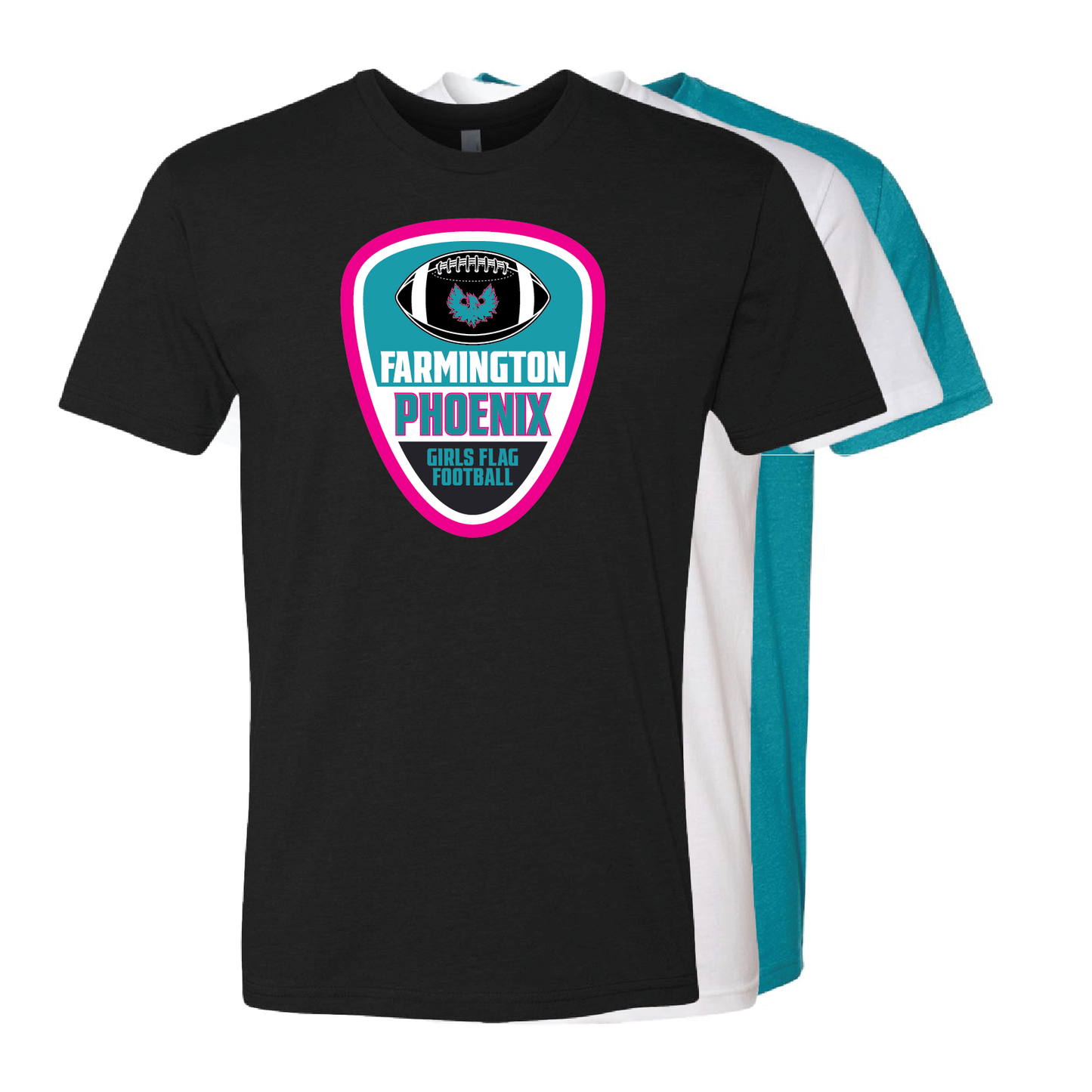 Farmington Phoenix Girls Flag Football - Mens | Womens | Youth CVC T-Shirt