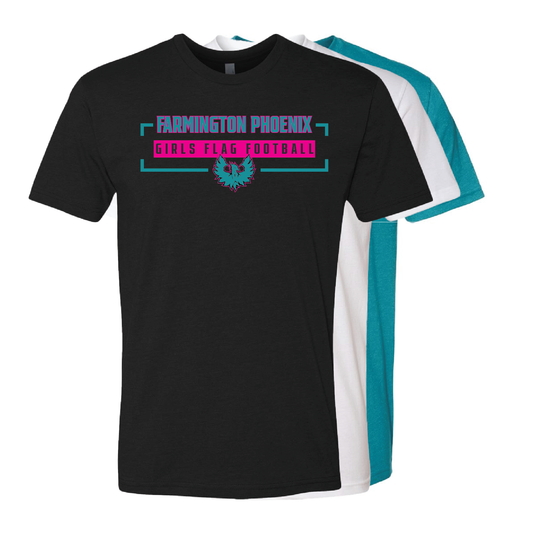 Farmington Phoenix Flag Football - Mens | Womens | Youth CVC T-Shirt
