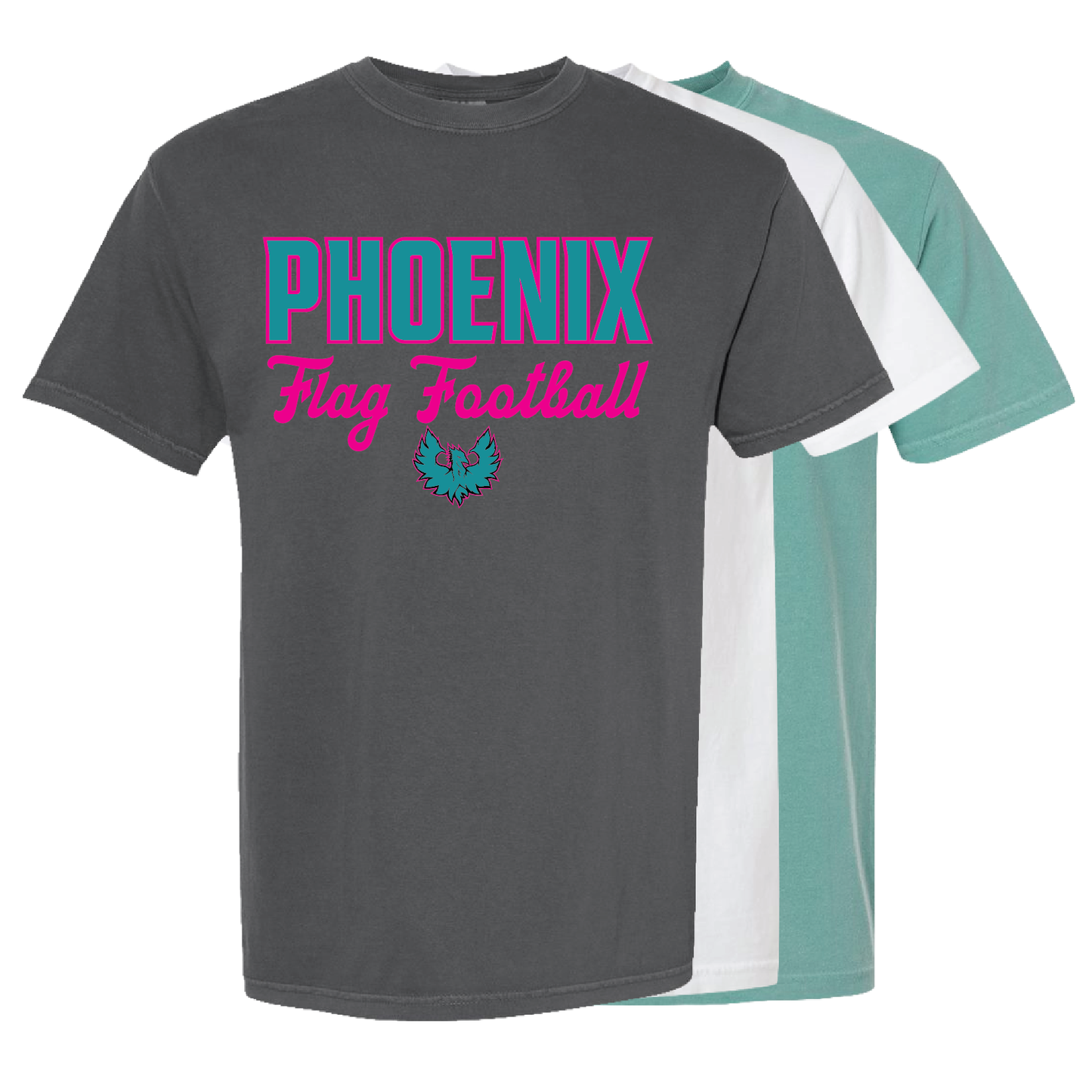 Phoenix Flag Football - Mens | Womens Heavy Weight Cotton T-shirt