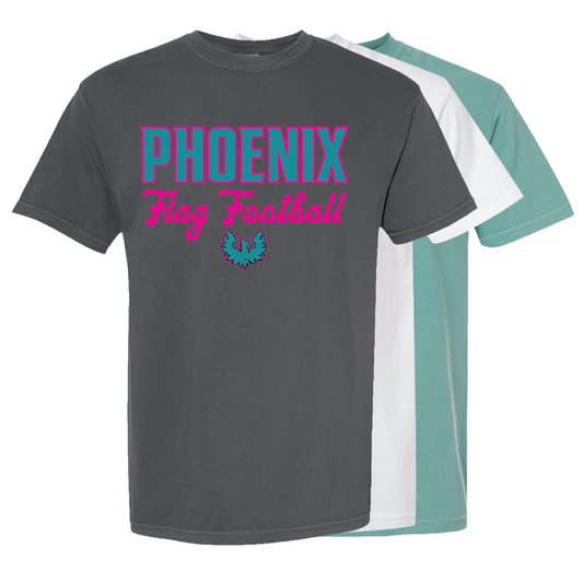 Phoenix Flag Football - Mens | Womens Heavy Weight Cotton T-shirt