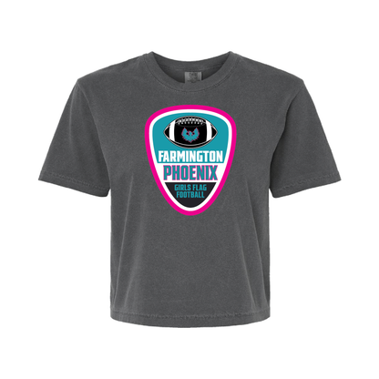 Farmington Phoenix Girls Flag Football  - Mens | Womens Heavy Weight Cotton T-shirt