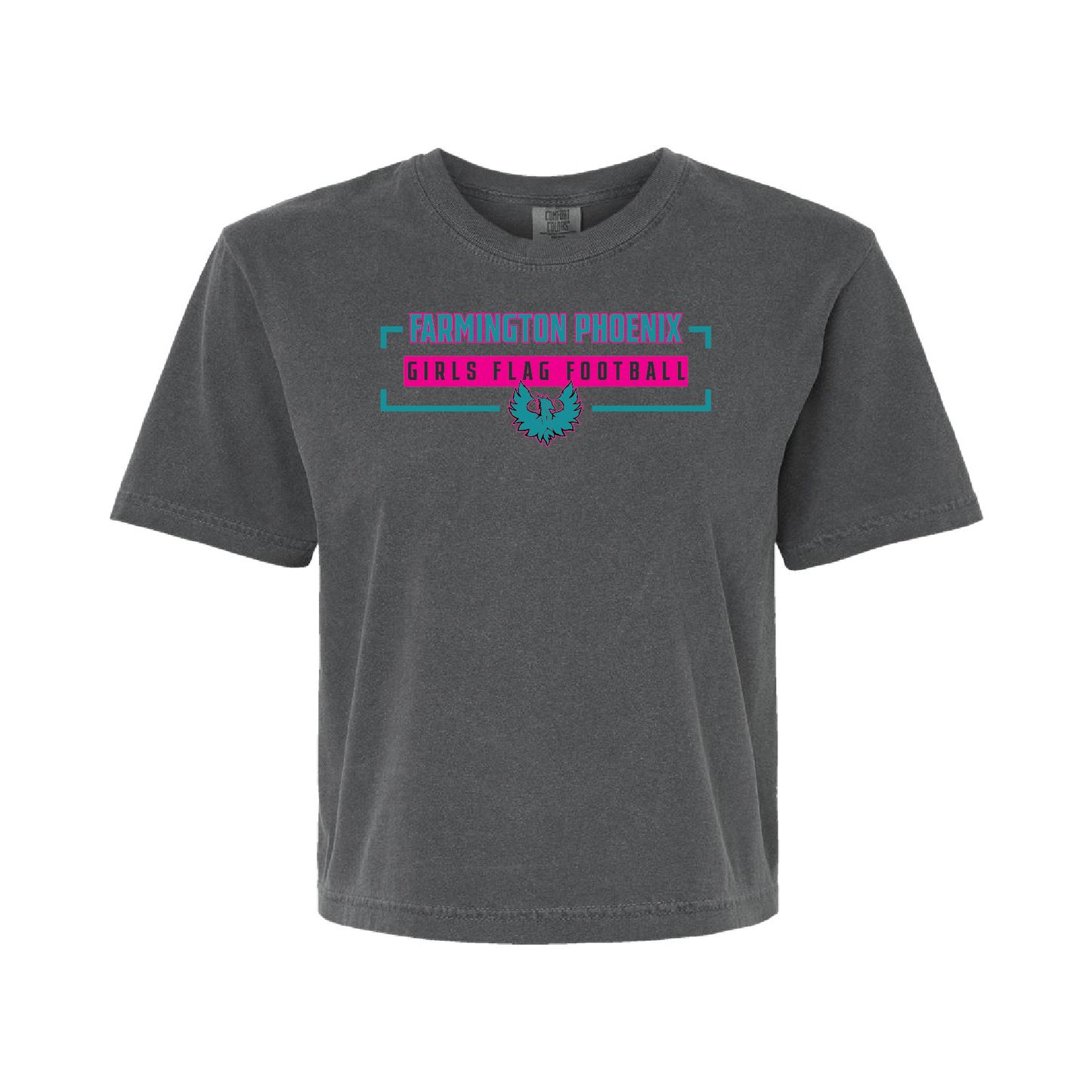 Farmington Phoenix Flag Football - Mens | Womens Heavy Weight Cotton T-shirt