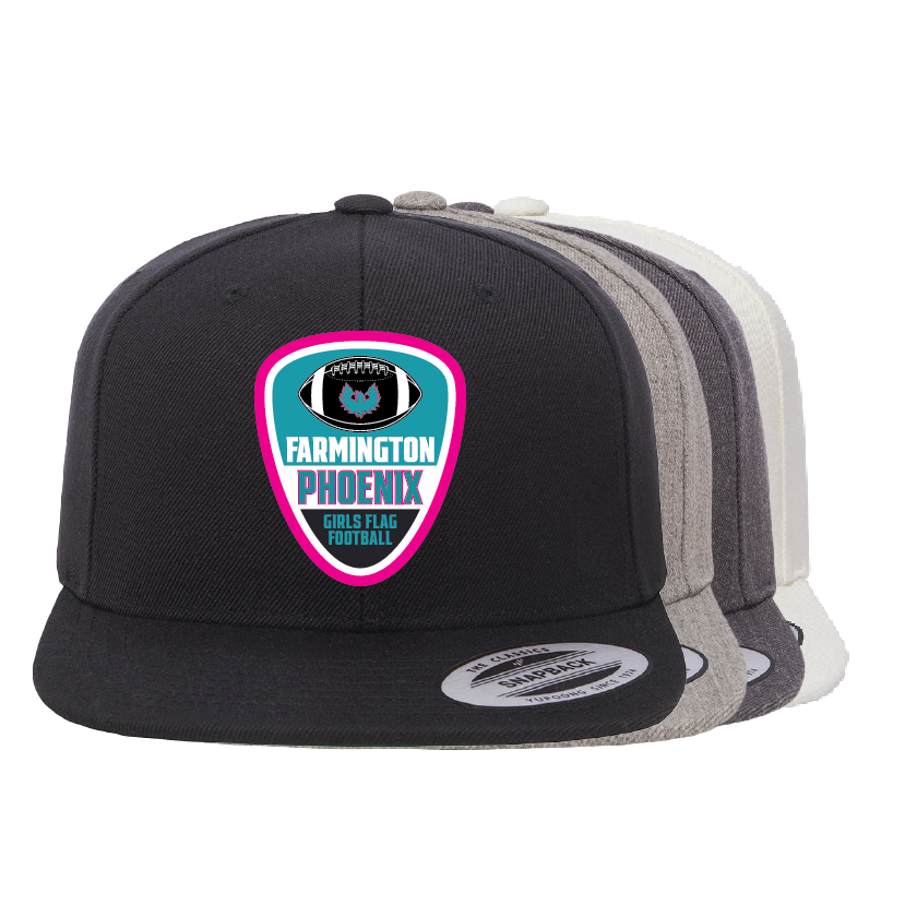Farmington Phoenix Girls Flag Football - Flat Bill Snapback