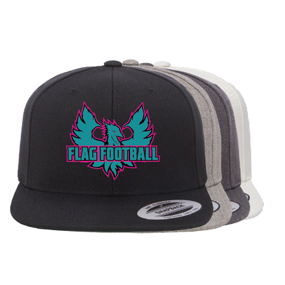 Phoenix Logo Flag Football - Flat Bill Snapback