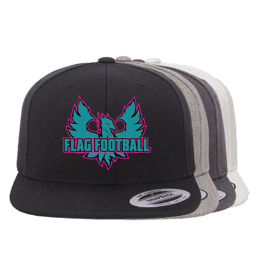 Phoenix Logo Flag Football - Flat Bill Snapback