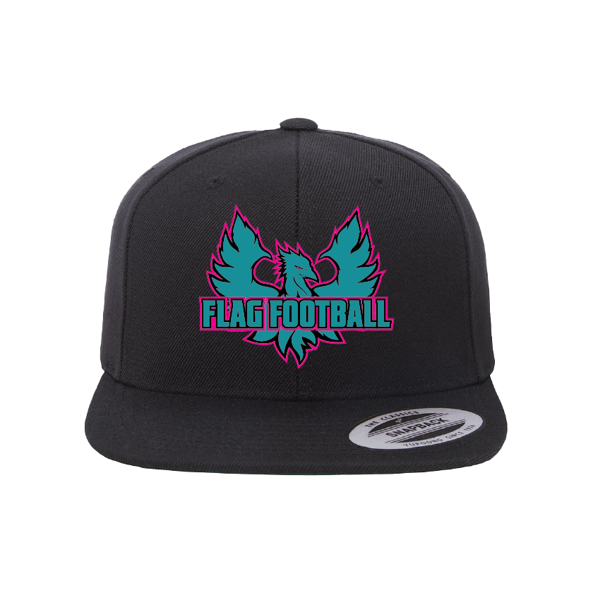 Phoenix Logo Flag Football - Flat Bill Snapback