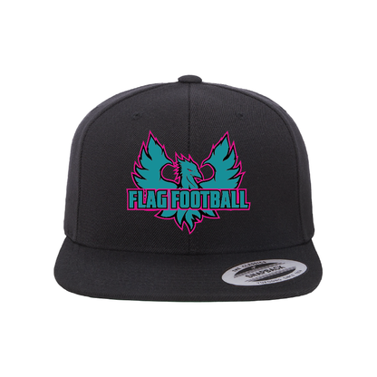 Phoenix Logo Flag Football - Flat Bill Snapback