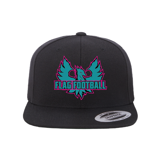 Phoenix Logo Flag Football - Flat Bill Snapback