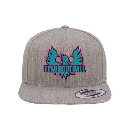 Phoenix Logo Flag Football - Flat Bill Snapback