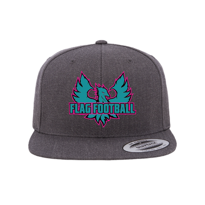 Phoenix Logo Flag Football - Flat Bill Snapback