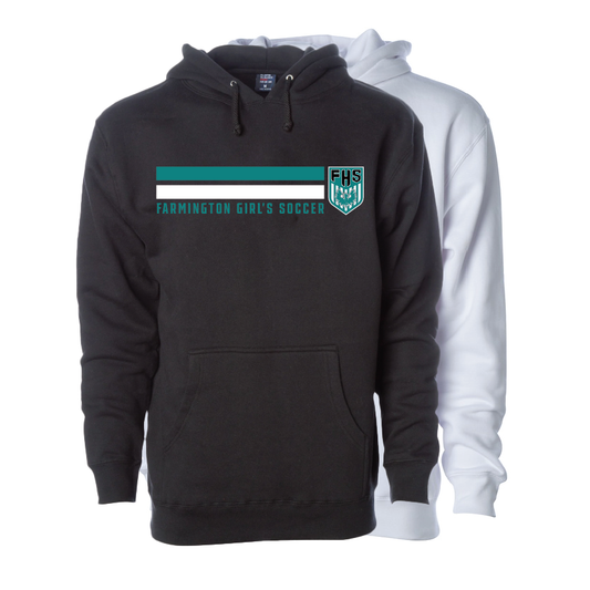Farmington Girl's Soccer Stripe - Adult | Youth Hoodie