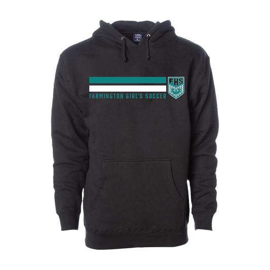 Farmington Girl's Soccer Stripe - Adult | Youth Hoodie