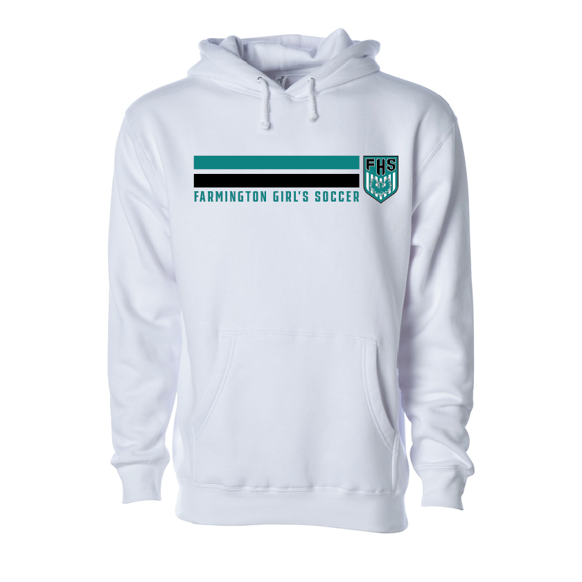 Farmington Girl's Soccer Stripe - Adult | Youth Hoodie