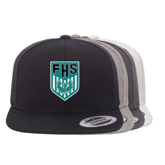 Farmington Girls Soccer Crest - Flat Bill Snapback