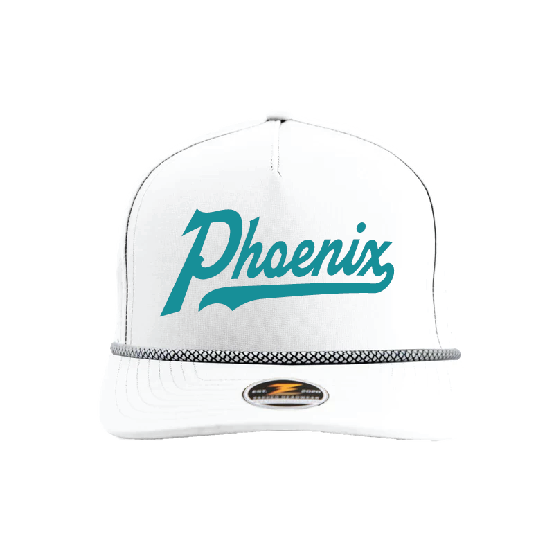 Phoenix Script - 5 Panel Perforated Snapback w/ Rope