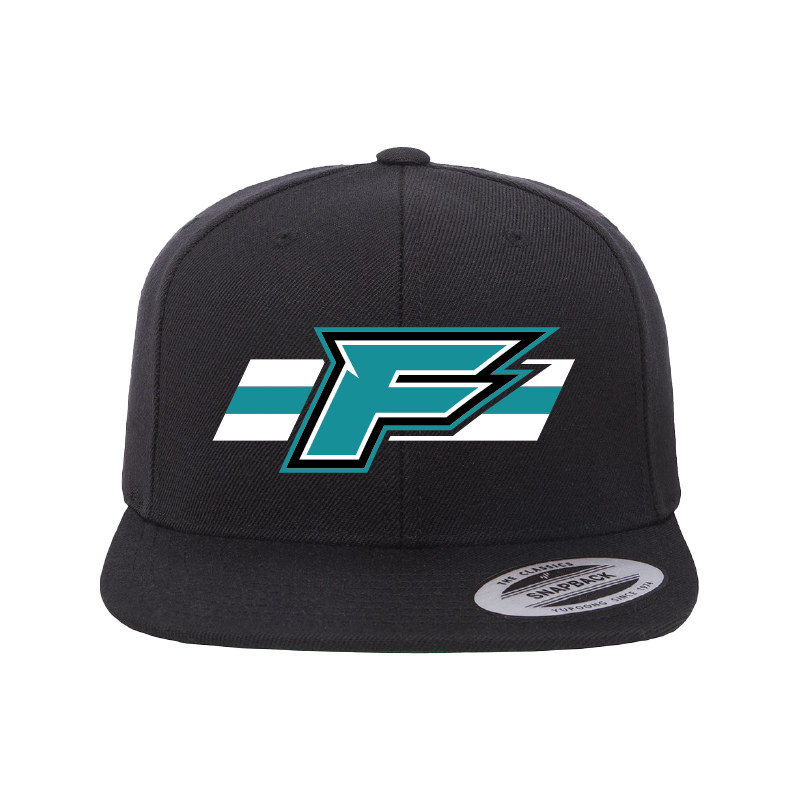 F Logo w/Stripe - Flat Bill Snapback