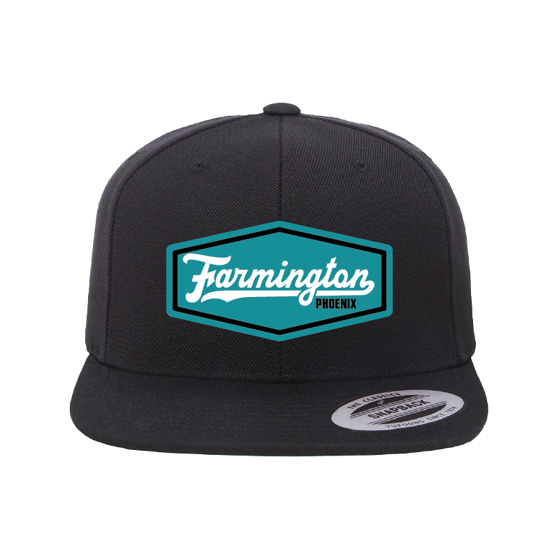 Farmington Script Patch - Flat Bill Snapback