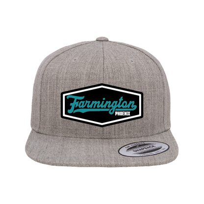 Farmington Script Patch - Flat Bill Snapback