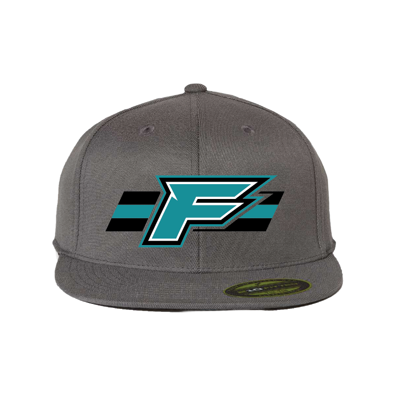 F Logo w/Stripe - Flat Bill Flexfit