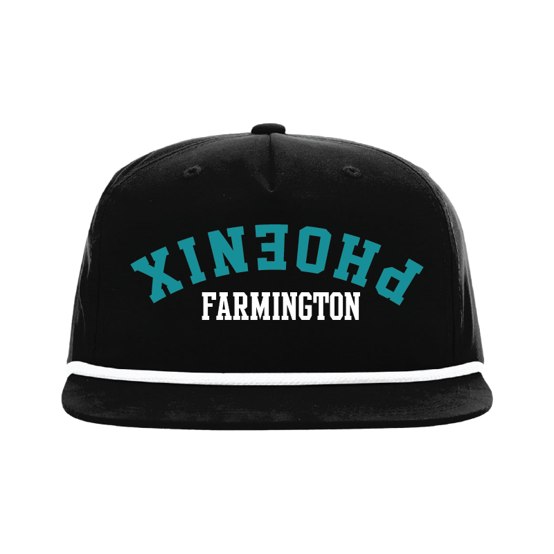 Upside Down Phoenix -  5 Panel High Profile Relaxed Cotton Blend Rope Hat