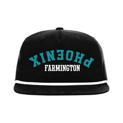 Upside Down Phoenix -  5 Panel High Profile Relaxed Cotton Blend Rope Hat