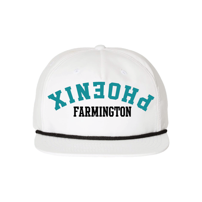 Upside Down Phoenix -  5 Panel High Profile Relaxed Cotton Blend Rope Hat