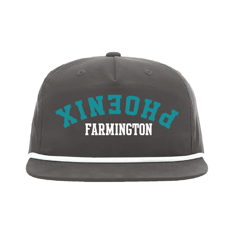 Upside Down Phoenix -  5 Panel High Profile Relaxed Cotton Blend Rope Hat