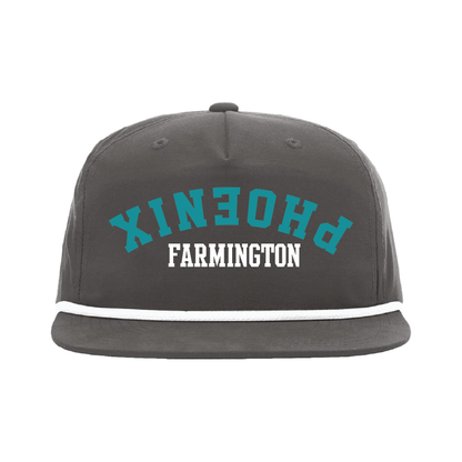Upside Down Phoenix -  5 Panel High Profile Relaxed Cotton Blend Rope Hat