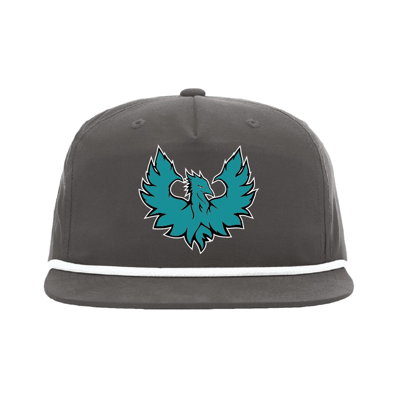 Phoenix Logo -  5 Panel High Profile Relaxed Cotton Blend Rope Hat
