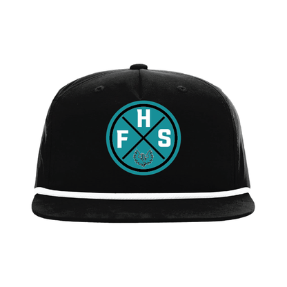 FHS Circle Patch -  5 Panel High Profile Relaxed Cotton Blend Rope Hat