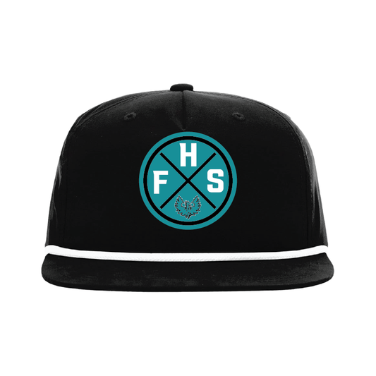 FHS Circle Patch -  5 Panel High Profile Relaxed Cotton Blend Rope Hat