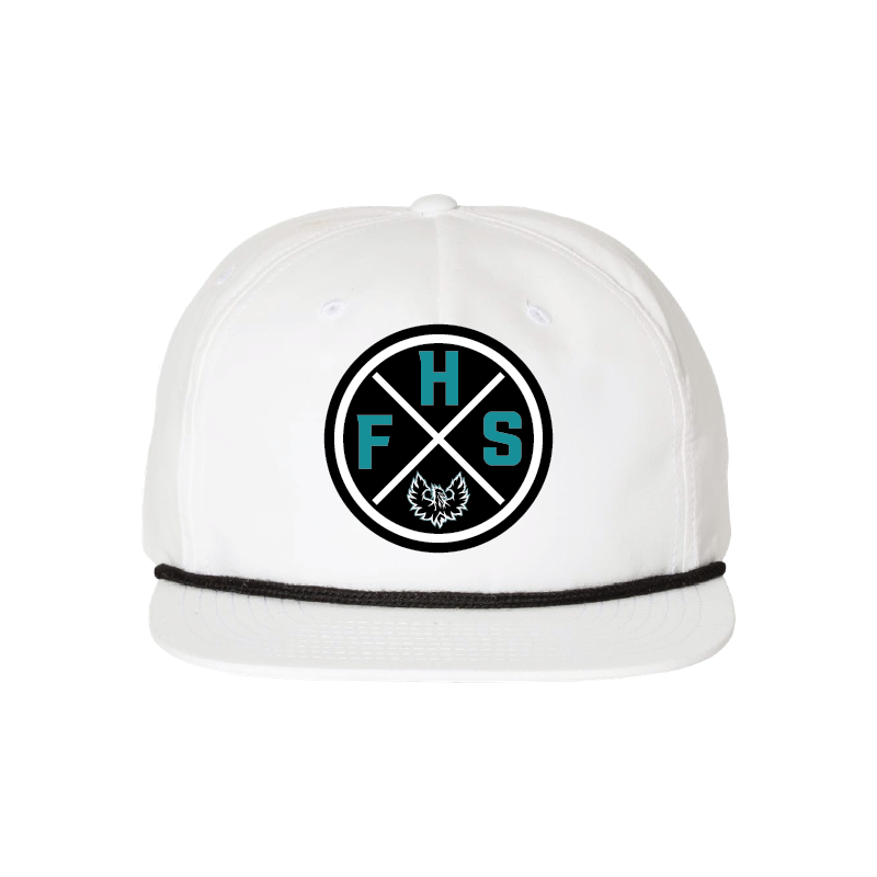 FHS Circle Patch -  5 Panel High Profile Relaxed Cotton Blend Rope Hat
