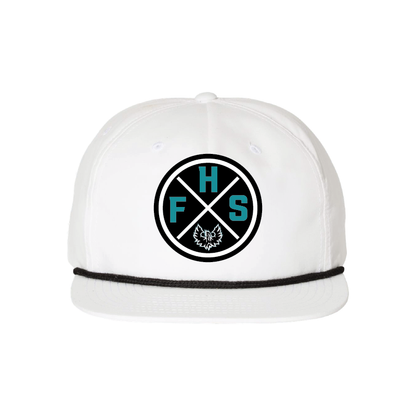 FHS Circle Patch -  5 Panel High Profile Relaxed Cotton Blend Rope Hat
