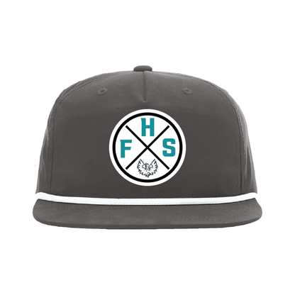 FHS Circle Patch -  5 Panel High Profile Relaxed Cotton Blend Rope Hat