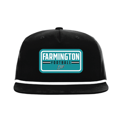 Farmington Football Patch -  5 Panel High Profile Relaxed Cotton Blend Rope Hat