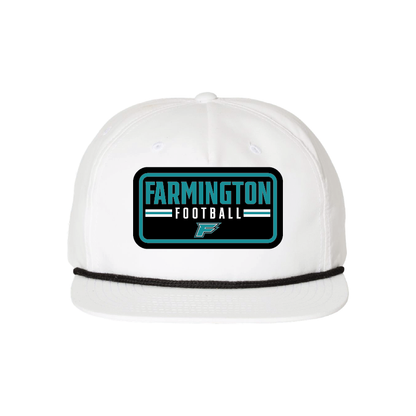 Farmington Football Patch -  5 Panel High Profile Relaxed Cotton Blend Rope Hat