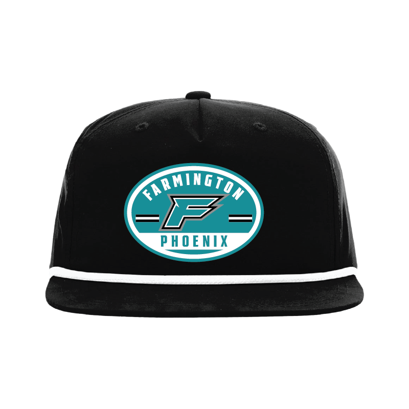 Farmington Phoenix Oval Patch -  5 Panel High Profile Relaxed Cotton Blend Rope Hat