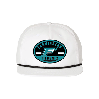 Farmington Phoenix Oval Patch -  5 Panel High Profile Relaxed Cotton Blend Rope Hat
