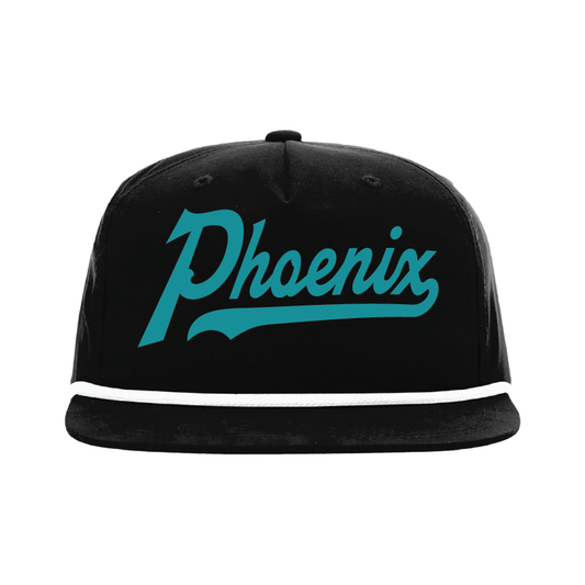 Phoenix Script -  5 Panel High Profile Relaxed Cotton Blend Rope Hat