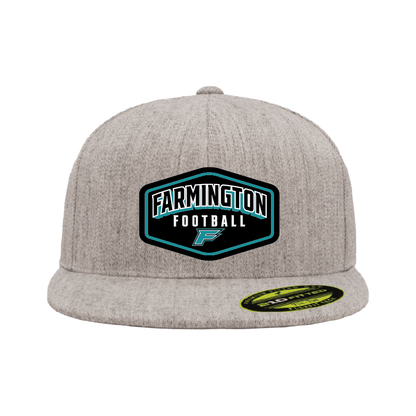 Farmington Football Drop Shadow Patch - Flat Bill Flexfit