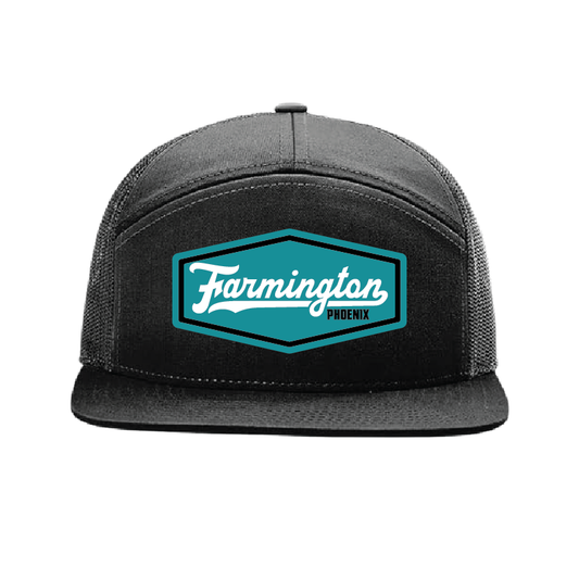 Farmington Script Patch - 7 Panel Trucker