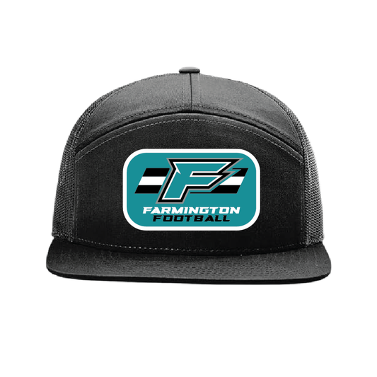 F Logo w/Stripe Patch - 7 Panel Trucker