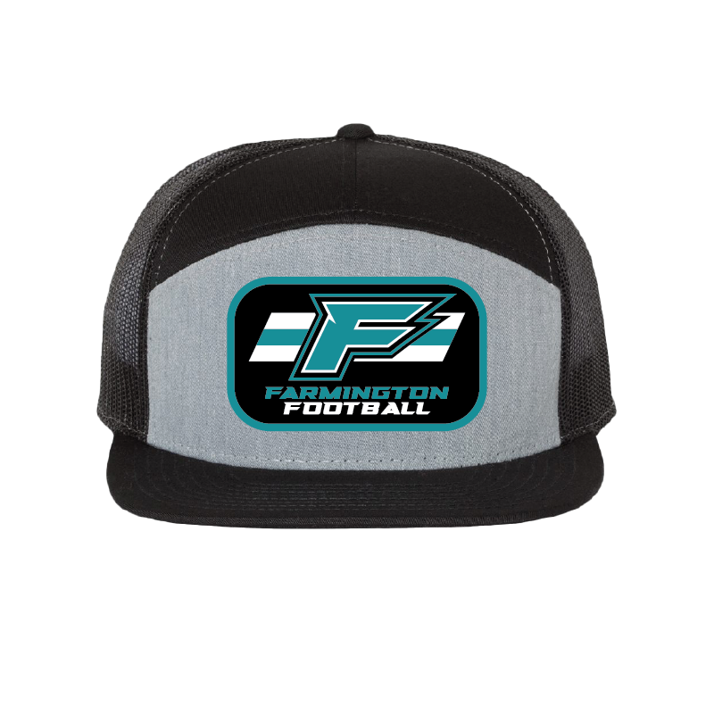 F Logo w/Stripe Patch - 7 Panel Trucker
