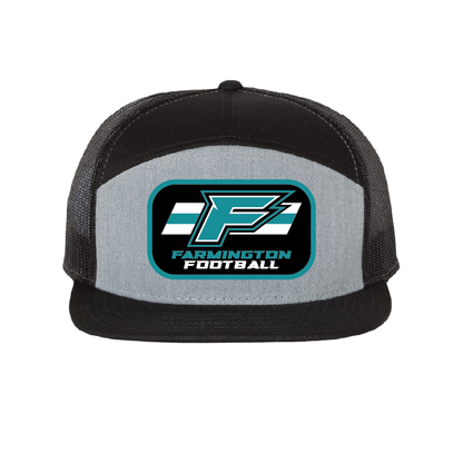 F Logo w/Stripe Patch - 7 Panel Trucker