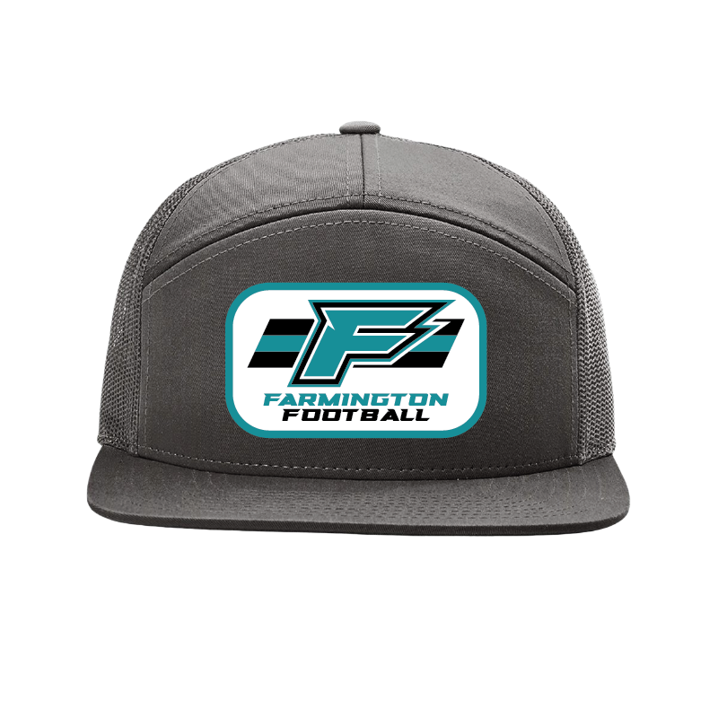F Logo w/Stripe Patch - 7 Panel Trucker