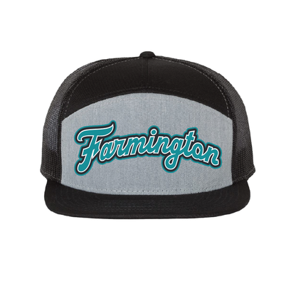 Farmington Script - 7 Panel Trucker