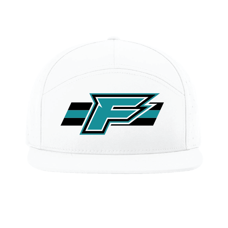 F Logo w/Stripe - 7 Panel Perforated Snapback