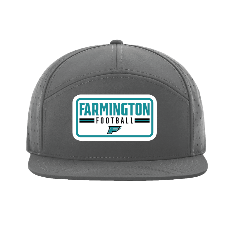 Farmington Football Patch - 7 Panel Perforated Snapback