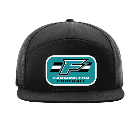 F Logo w/Stripe Patch - 7 Panel Perforated Snapback