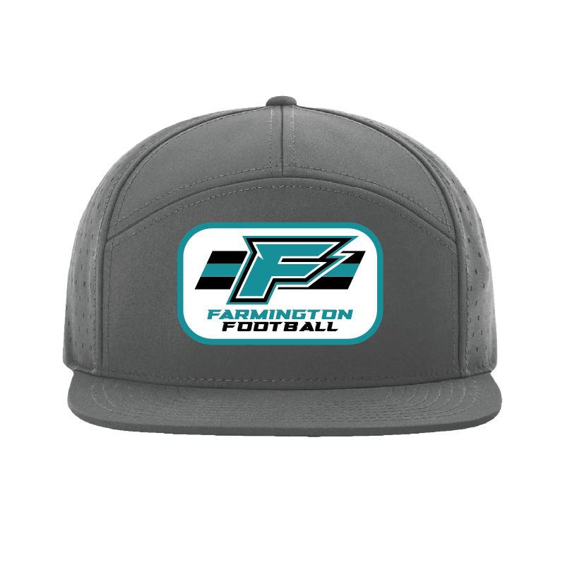 F Logo w/Stripe Patch - 7 Panel Perforated Snapback